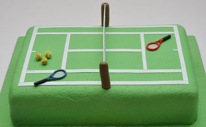 tennis court cake | Picture tag | Edible Creations by Rosey