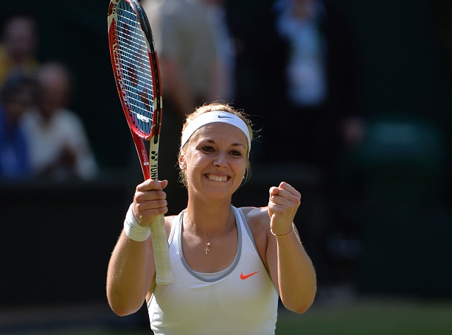 Sabine Lisicki breaks aces record in victory over Belinda Bencic