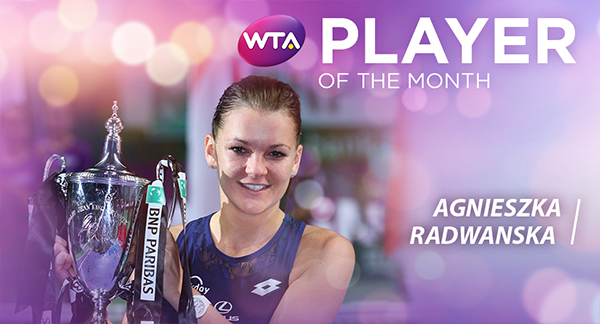 WTA Player Of The Month: Radwanska