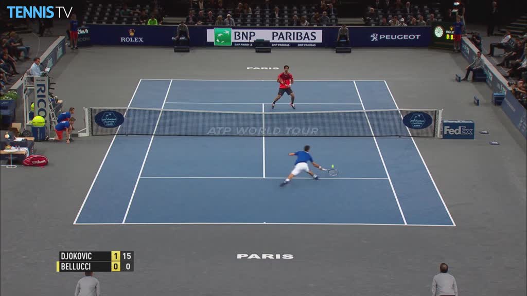 Novak Djokovic Stretching Hot Shot Paris 2015