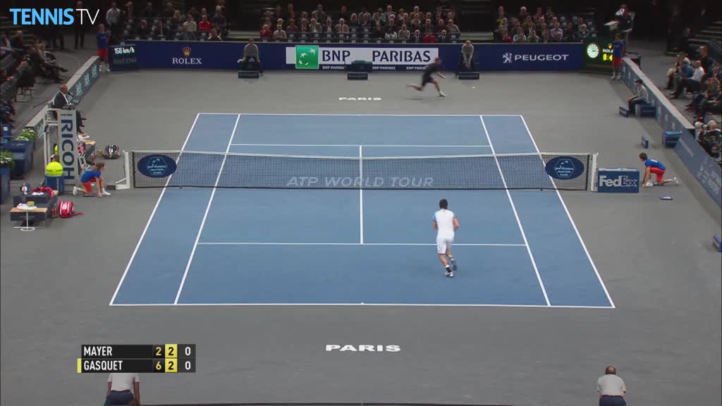 Gasquet Lobs Hot Shot In Paris