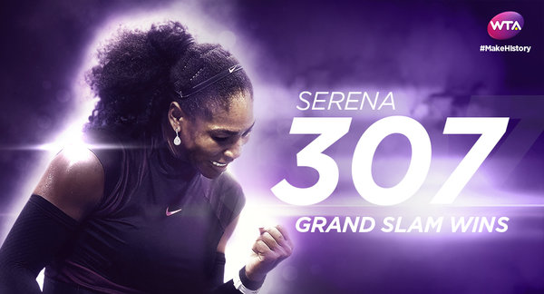 Super Serena Seals 307th Slam Win